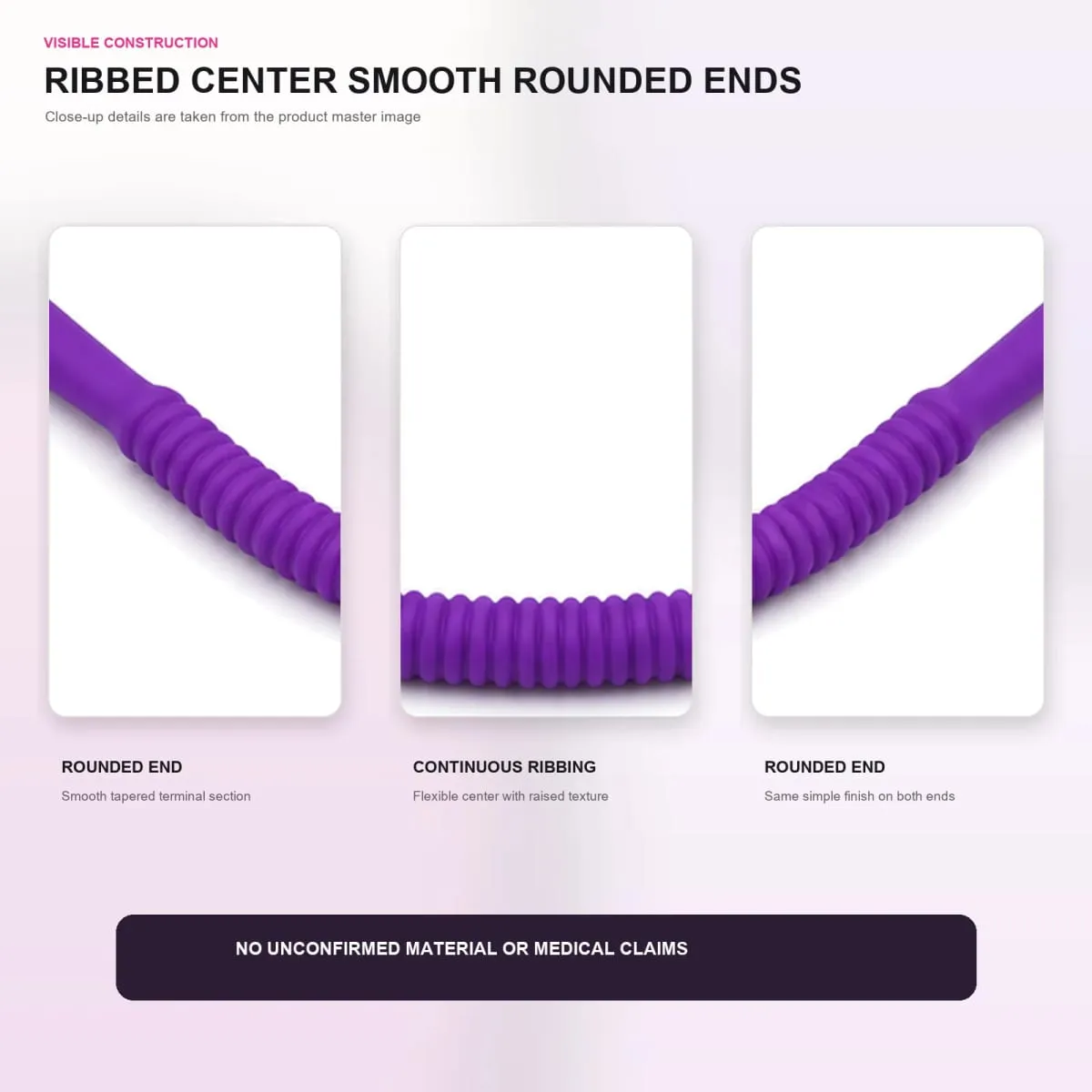 Flexible Vaginal Expander Ribbed Adult Sex Toy Bendable Spreader for Women Couples Pink Purple Black Easy Double Ended Rod Play