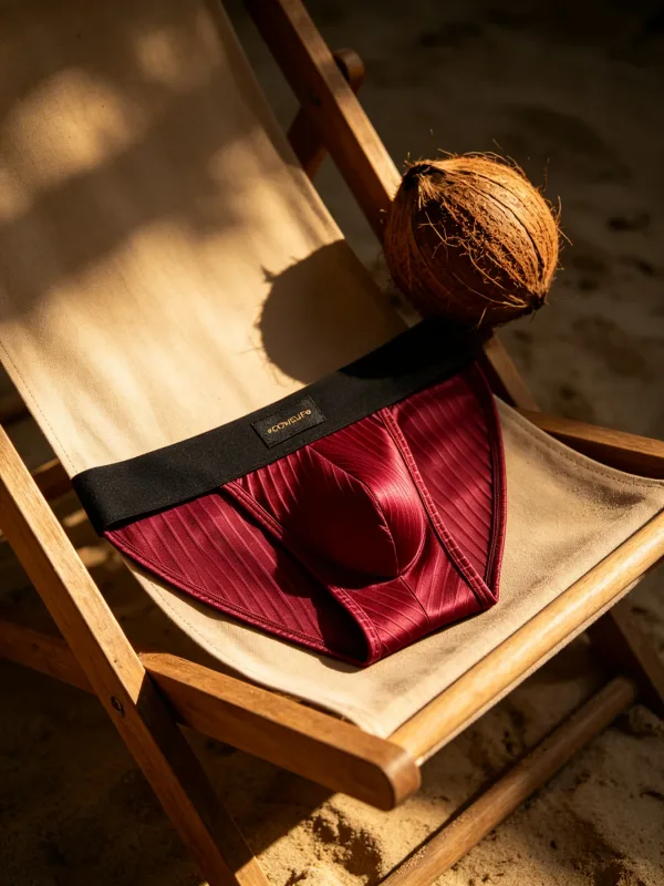 Mannen Ondergoed Glanzend Gestreepte Driehoek Slips Front Ardennen Pouch Sexy Laagbouw Slim Fit Dagelijks Heren Onderbroek DP915