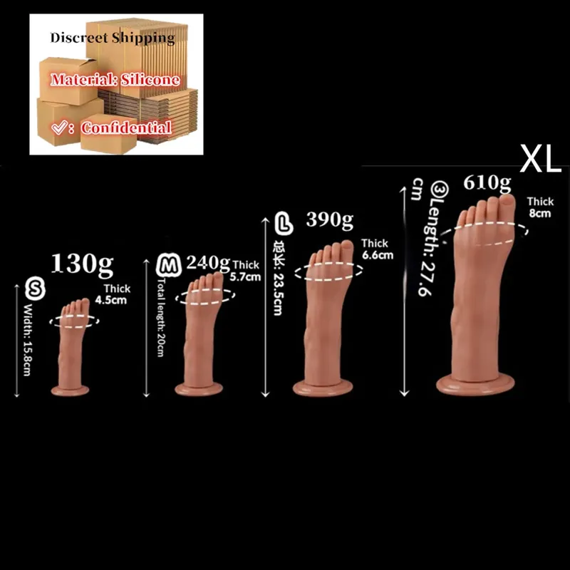 Feet Style Anal Plug Big Silicone Ass ButtPlug Deep Masturbator Dildo Dilator Stimulator Anal Dildo Adult Sex Toy For Women 성인용품