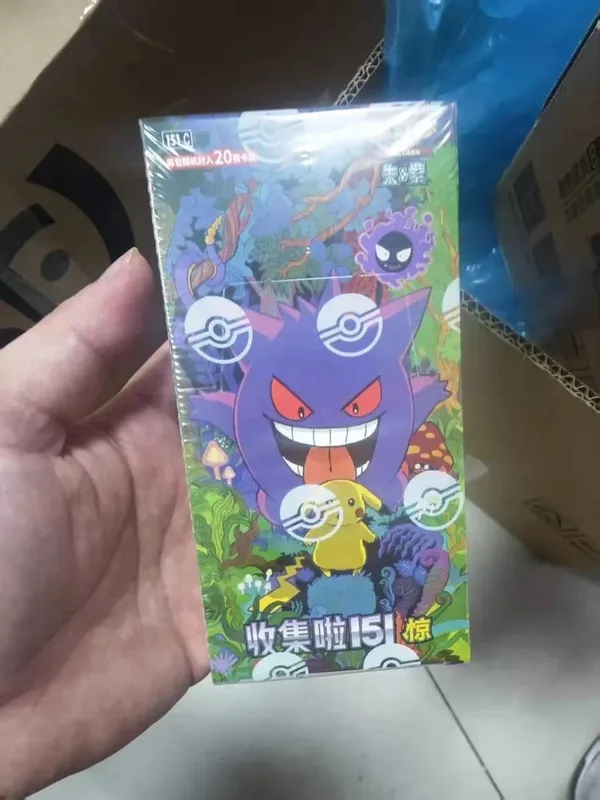 May Stock Pokemon Card Collect 151 Slim Fat Booster Box Pinasimpleng Chinese Ptcg Card Collection Mga Regalo ng Mga Laruan sa Pasko