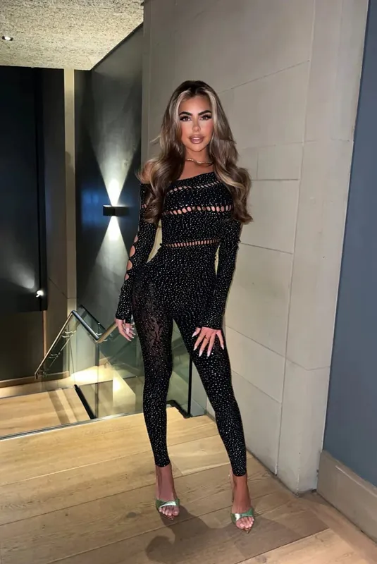 2026 Lace Embroidery Bra Set Women Sexy Mesh Rhinestone Jumpsuit Long Sleeve See Through Sexy Bustier Lingerie for Women