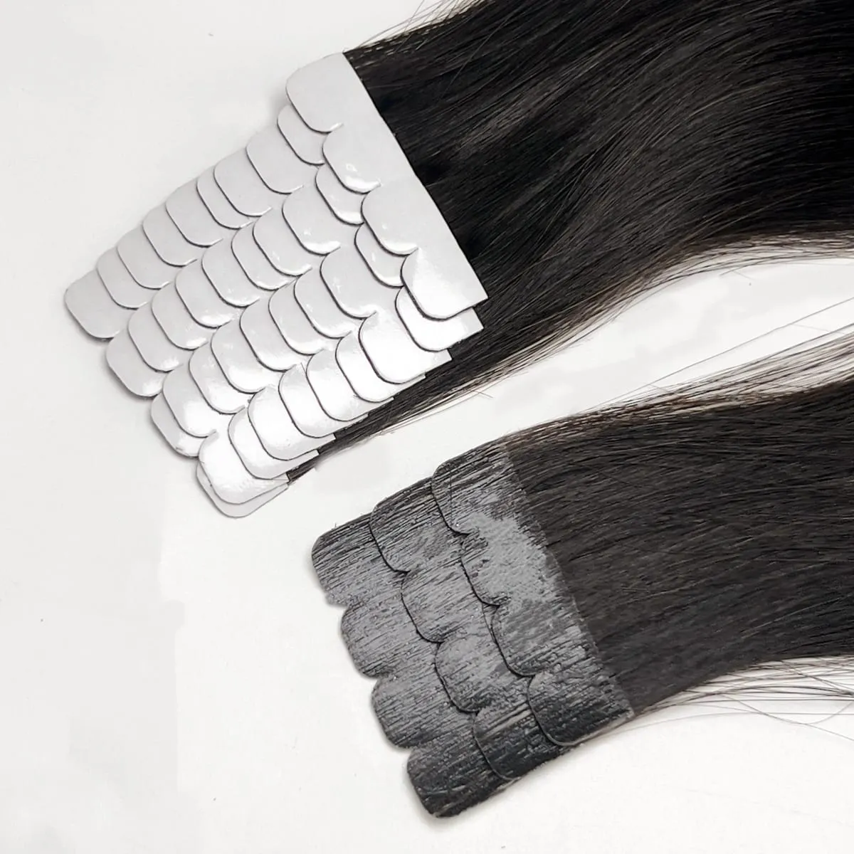 Mini Tape Hair Extensions 18"-30" Machine Remy Skin Weft Adhesive Tape In 100% Human Hair Natural Black Brown Blonde Tape On