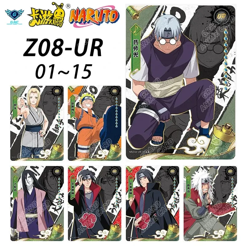 Kayou Naruto New T4W8 T2W9 Anime Rare Card Full Series ASP BP PU HR AR CR MR UR Complete Set Anime Collection Card Kids Toy Gift
