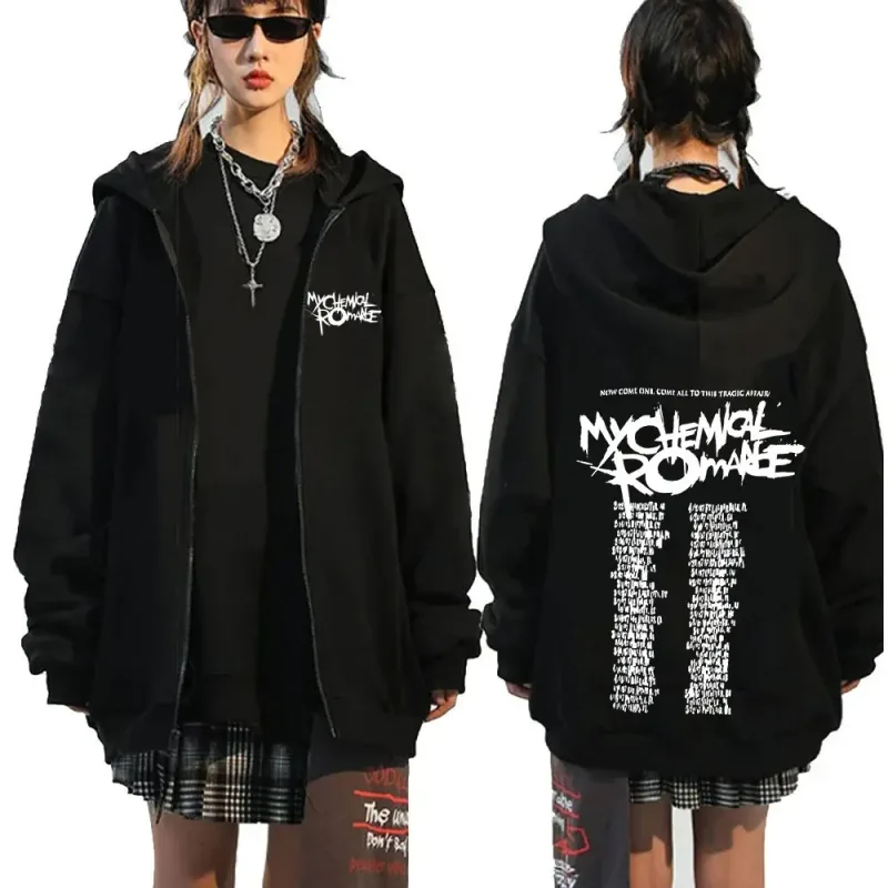 Rock Band My Chemical Romance Mcr Dead Zipper Hoodie Black Parade Punk Emo Zip Up Sweatshirt Men Fashion Vintage Hip Hop Hoodies — image 24