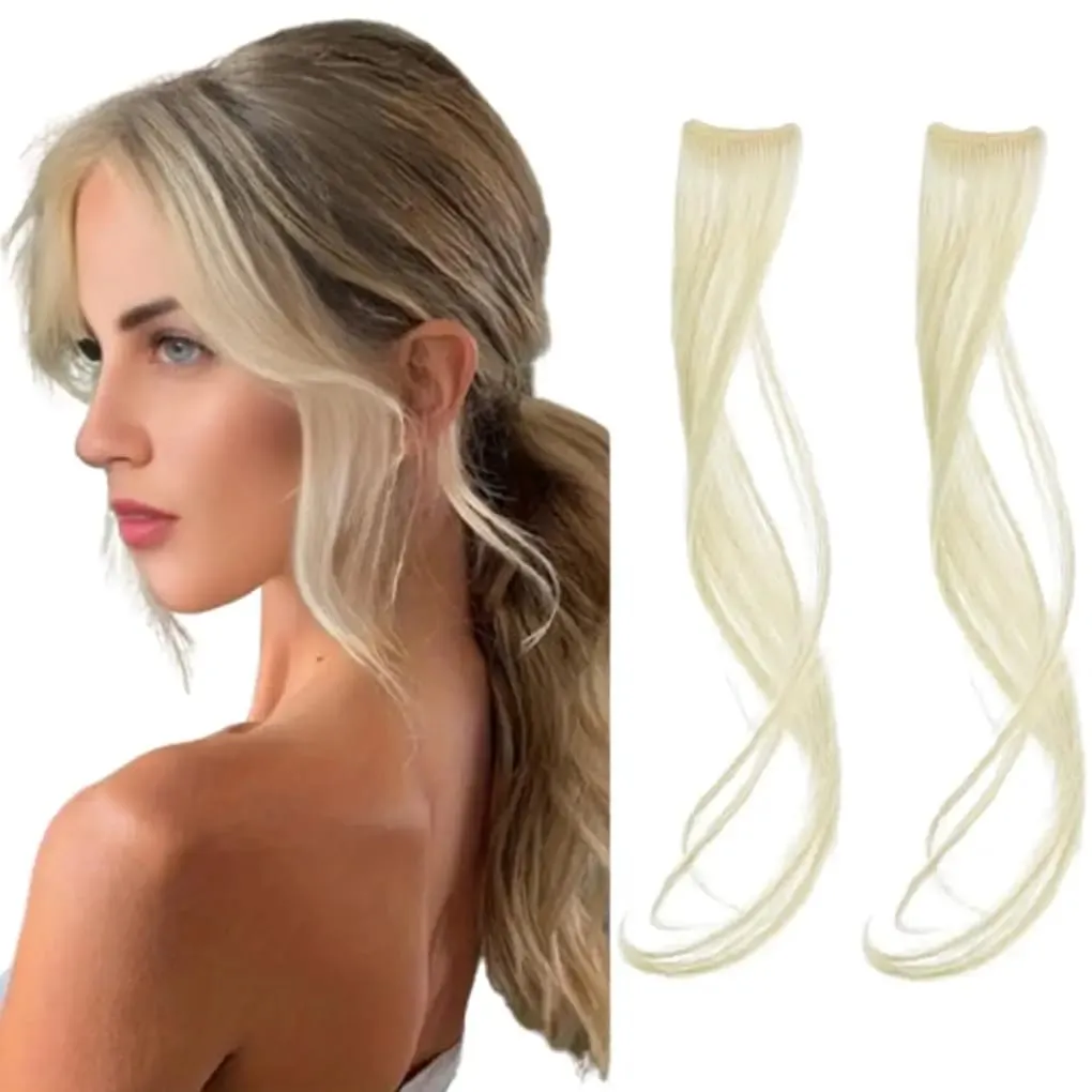 Curly Wavy Clip-in Synthetic Hair Extensions More Colorful Hair Accessories for Women,ins Hair Extension Clip