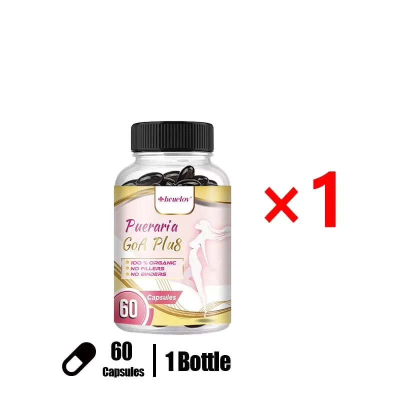 Pueraria Mirifica Capsules 500mg Help Breasts Firm Elastic & Curves Estrogen Balance Menopause Support & Skin Nourishment