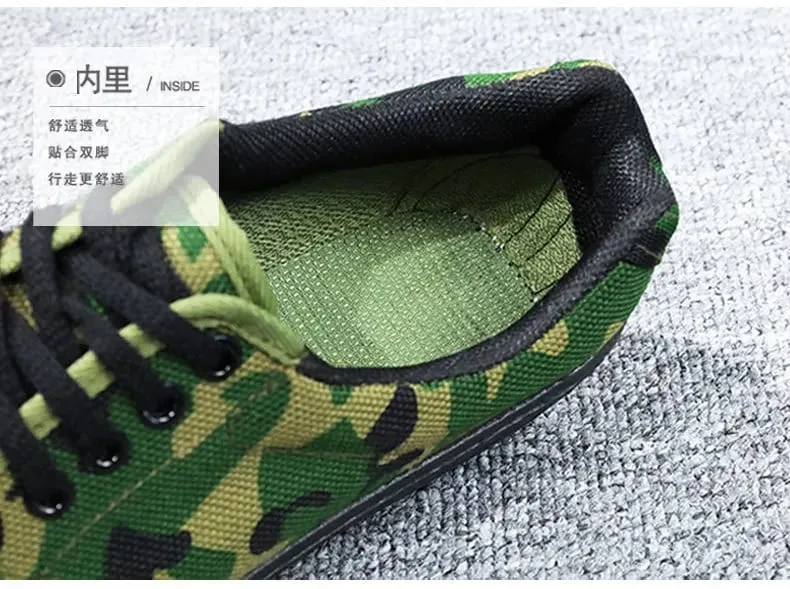 Durable Men Labor Insurance Shoes Anti-smash Safety Sneakers Wear-resistant Rubber Sole Breathable Tactical Training Shoes Work