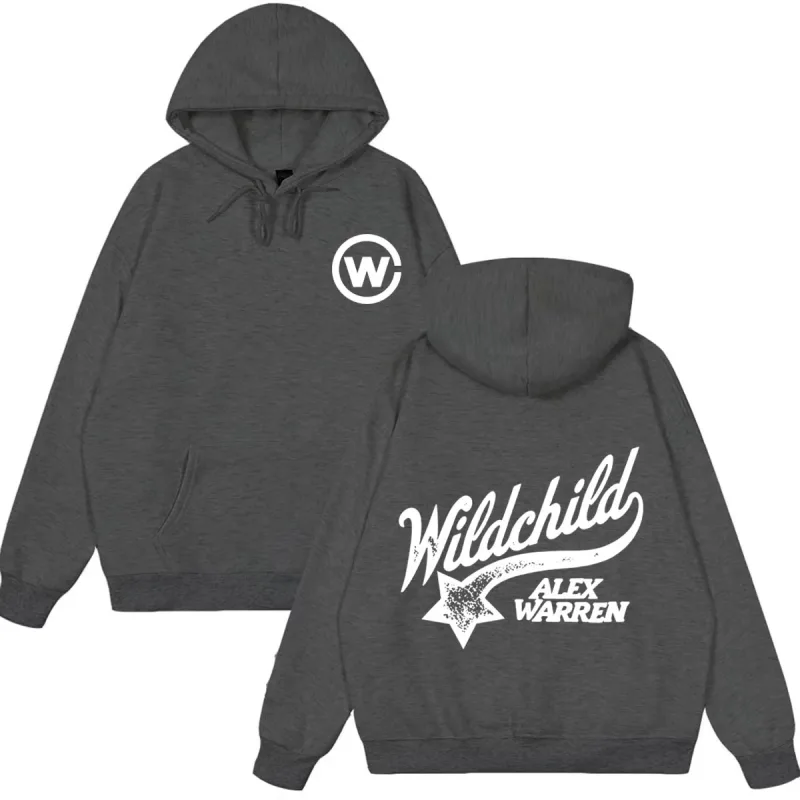 Alex Warren Album Wild Child Tour 2026 Merch Hoodie Men Women Fashion Vintage Sweatshirts Long Sleeves Loose Oversized Pullover