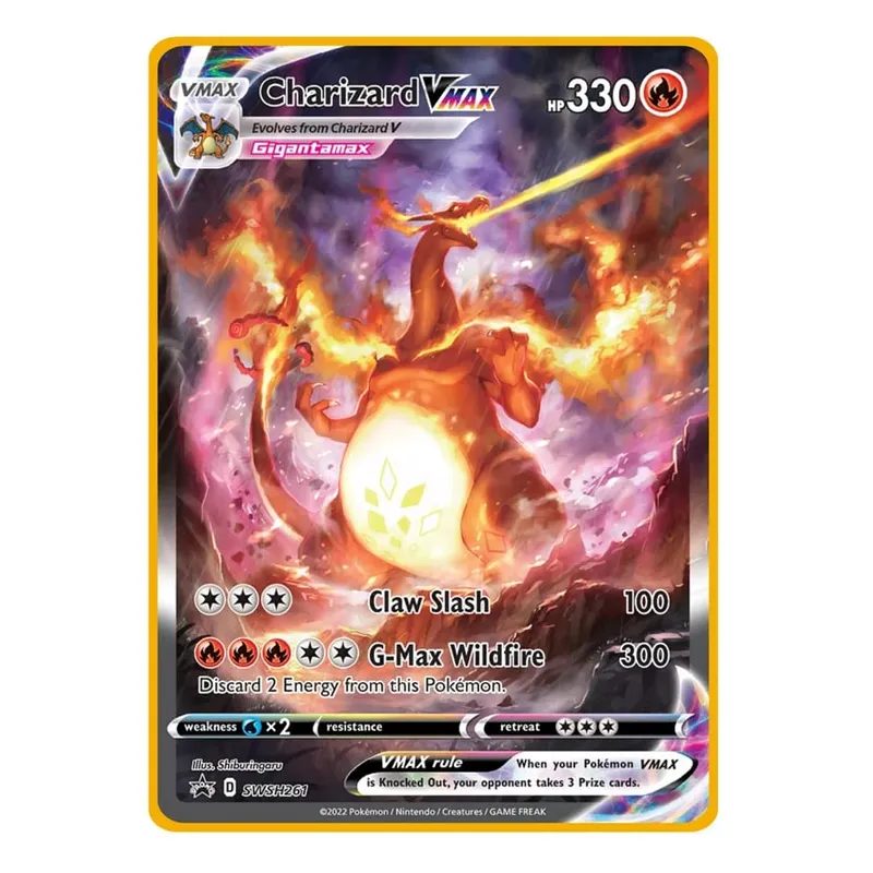 2026 NEW Pokemon Metal Card 10000 Points Arceus Charizard Super Card Golden English Mewtwo Vmax GX EX Anime Collection Card Gift