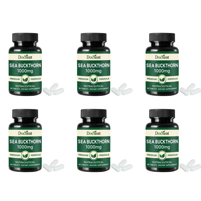 Docteat Sea Buckthorn 1000mg Tablets Daily Immune Function Support Antioxidant Nutrition Vitamin C Zinc Vitamin D3 60 Tablets