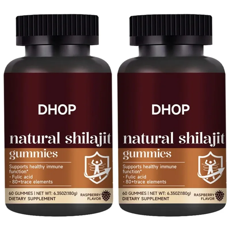 Shilajit Gummies 60 Gummies Himalayan Mineral Supplement with Fulvic Humic Acid Zinc Selenium Magnesium for Immunity Energy