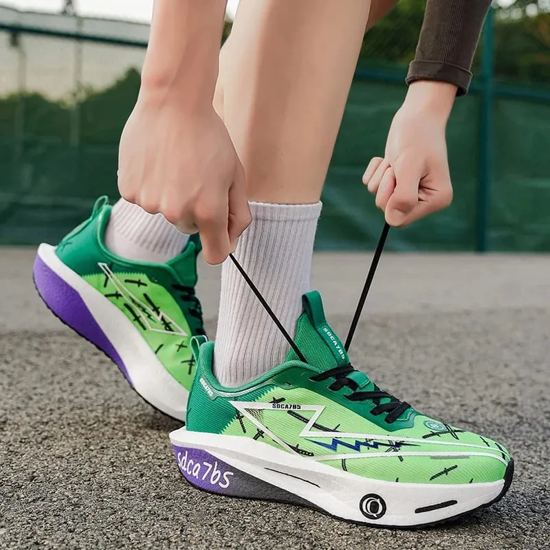 Men's Athletic Shoes - Lightweight and Breathable Running Shoes with Enhanced Cushioning and Durable Rubber Soles Suitable for Training Hiking and Casual Wear - All-Season Low-Top Sneakers Hiking and Street Shoes Stylish Athletic Design Fab