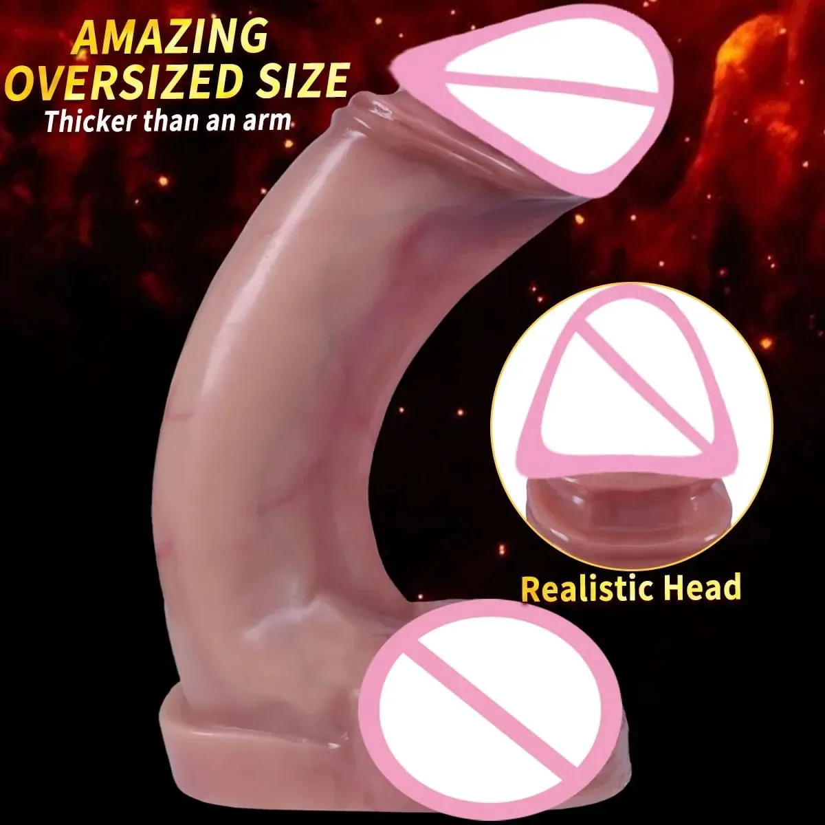 Super Huge Dildo Women Masturbation Penetration Anal Super Large Dick Anal Plug Expander Thick Penis Adult Sex Toys Dildos 18+