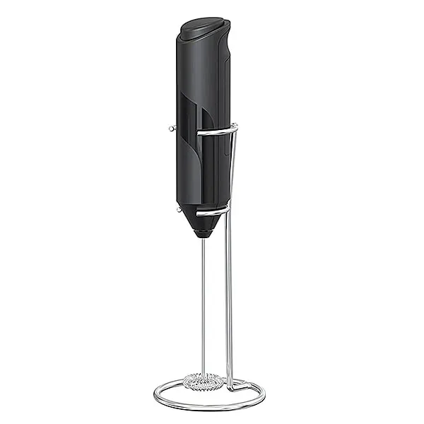 Electric Milk Frother Coffee Maker Handheld Whisk Beater Foam Maker Drink Mixer With Stand Kitchen Milk Coffee Egg Stirring Tool