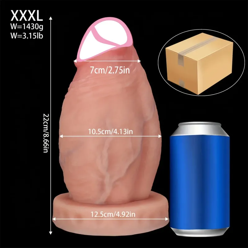 5 Sizes Realistic Anal Dildo Soft Huge Penis Suction Cup Anal Sex Toys For Woman Vagina Adult Masturbator Cock Big Dick Buttplug
