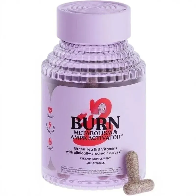 Belly Fat Burning Metabolism AMPK Activating Supplement for Men Women Actiponin Gynostemma Vitamins B6 B12 60 Capsules