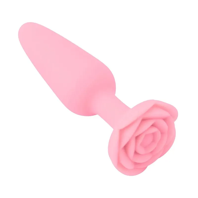 Silicone Dildo Anal Butt Plug Rose Base Anal Toys Anal Plug for Woman Adults Games Sex Toys for Women Anal Trainer Sex Shop