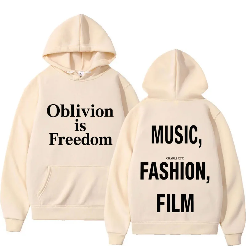 XCX Album Music Fashion Film Tour 2026 Print Hoodie Men Women Fashion Pullover Casual Hip-hop Sweatshirt Fan Gifts