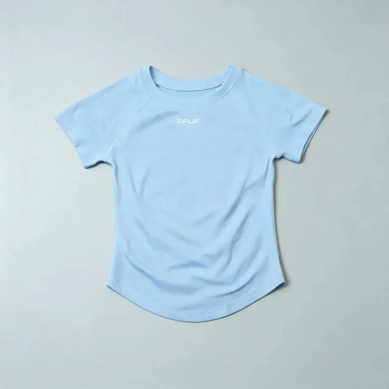 Women Elastic Slim Short Sleeve T-Shirt Soft Breathable Casual Top for Gym Yoga Jogging Fitness Daily Wear