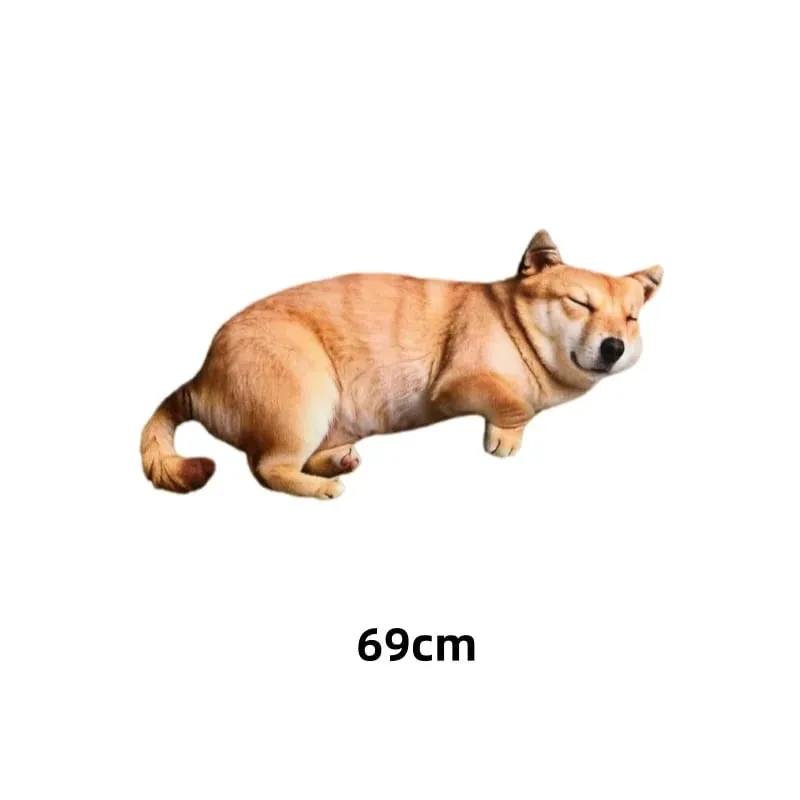 Simulated Animal Pillow Dog Cat Pig Cattle Plushies Toys Home Decor Toys Soft Sofa Cushion Throw Pillow Creative Birthday Gifts