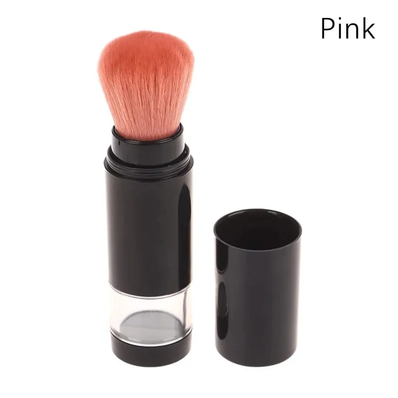 【X】2 In 1 Foundation Brush Makeup Brush Empty Travel Blush With Refillable Loose Powder Bottle Jar Makeup Beauty Tools