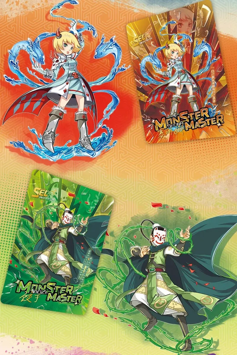 Jikashe Monster Master Blue Star Legend Collectible Cards Adventure Novel Series Trading Cards Great For Birthday Gifts