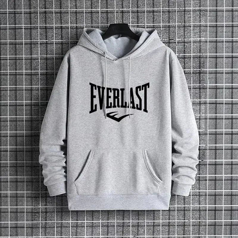 Everlast Hoodie Boxing Fitness Gym Sport Streetwear Motivational Aesthetic Oversized Casual Sport Sweatshirts