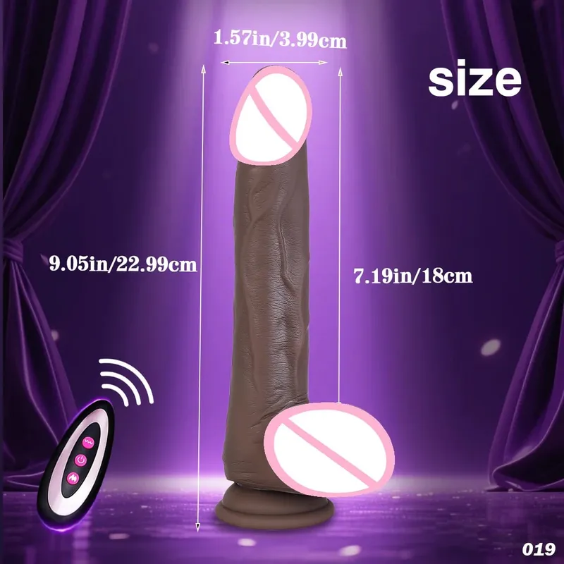 22cm Vibrating Dildo Men Women Adult Sex Toys 10 Vibration Modes Realistic Huge Dildo Vibrator Powerful Suction Cups For Adults