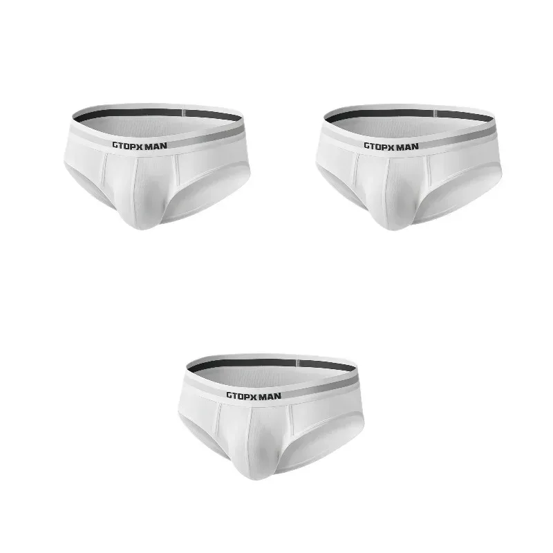 3Pack Summer Single Layer Mens Underwear Low Rise Briefs para sa Mga Lalaki Elastic Comfort Fit Underpanties Ropa Interior Hombre — image 18