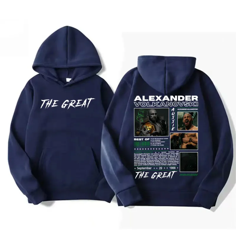 Alexander Volkanovski The Great Vintage Graphic Hoodies Men's Fashion Violence Aesthetic Sweatshirt Fleece Long Sleeve Pullovers