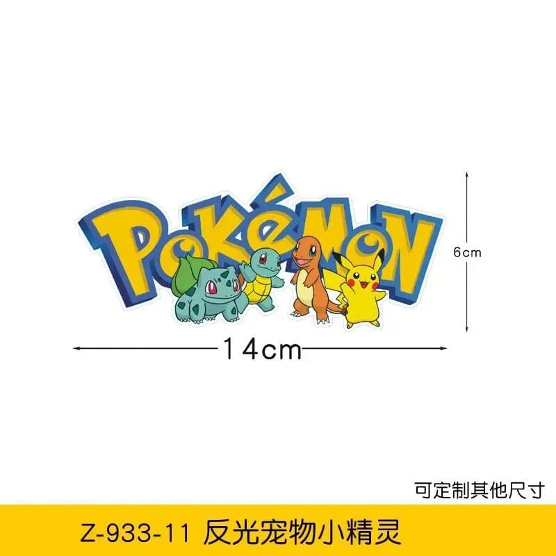 20styles Pokemon Car Stickers Anime Figure Pikachu Gengar Eevee Charmander Cute Cartoon Doll Creative Sticker Birthday Gifts