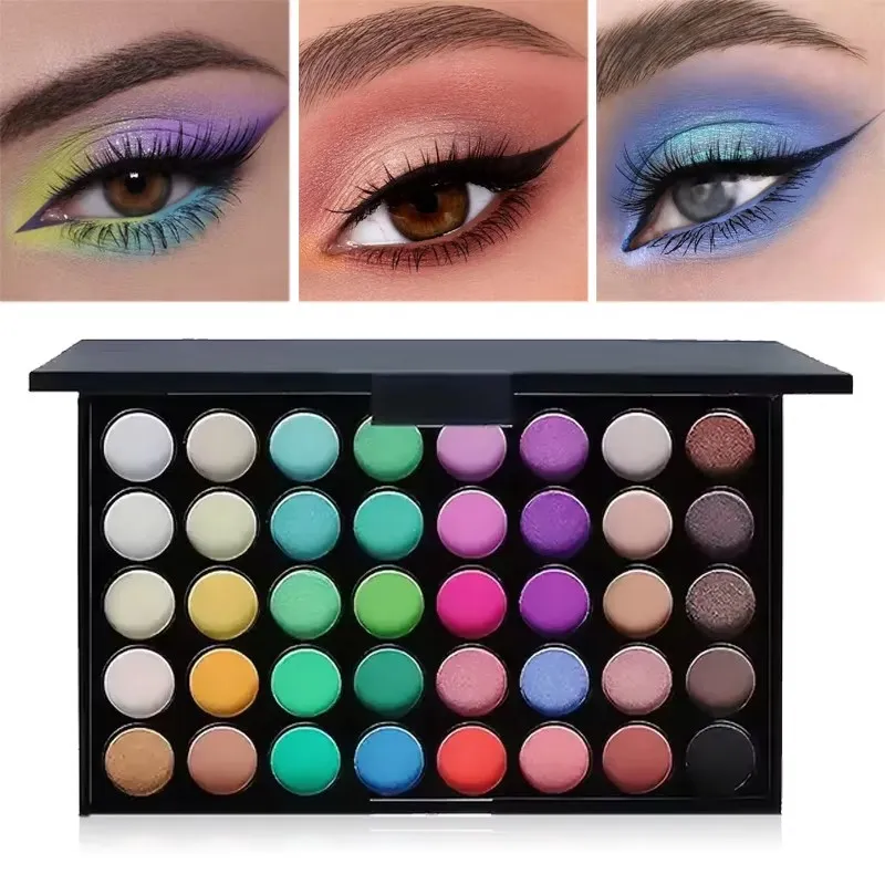 Glitter Matte Waterproof Palette Powder Cosmetics Kit Eyebrow Pencil Eyeliner Pen Mascara Makeup Brushs Eye Cosmetics