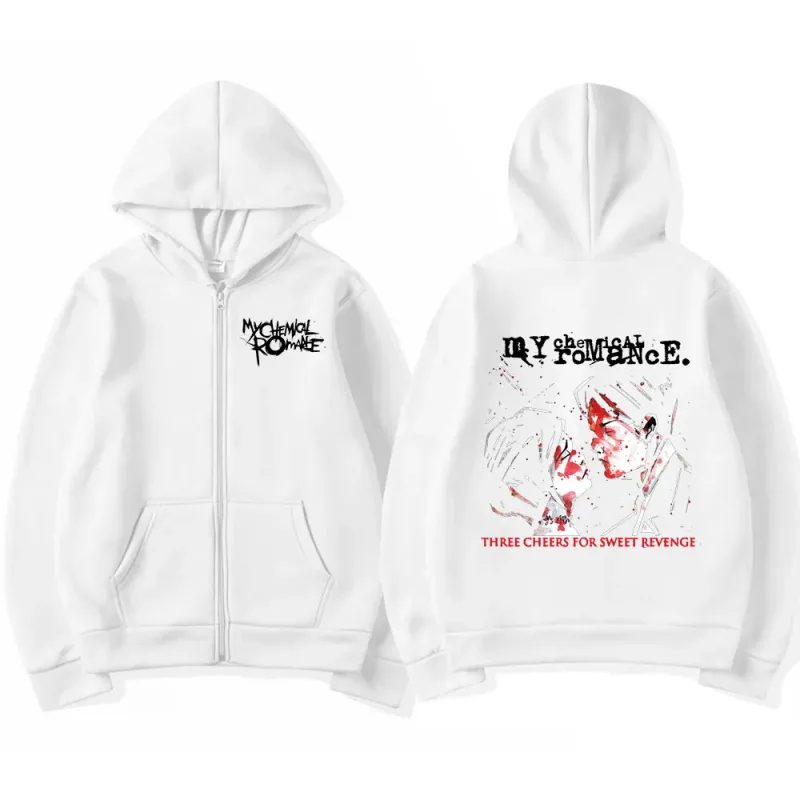 Rock Band My Chemical Romance Mcr Dead Zipper Hoodie Black Parade Punk Emo Zip Up Sweatshirt Men Fashion Vintage Hip Hop Hoodies — image 4