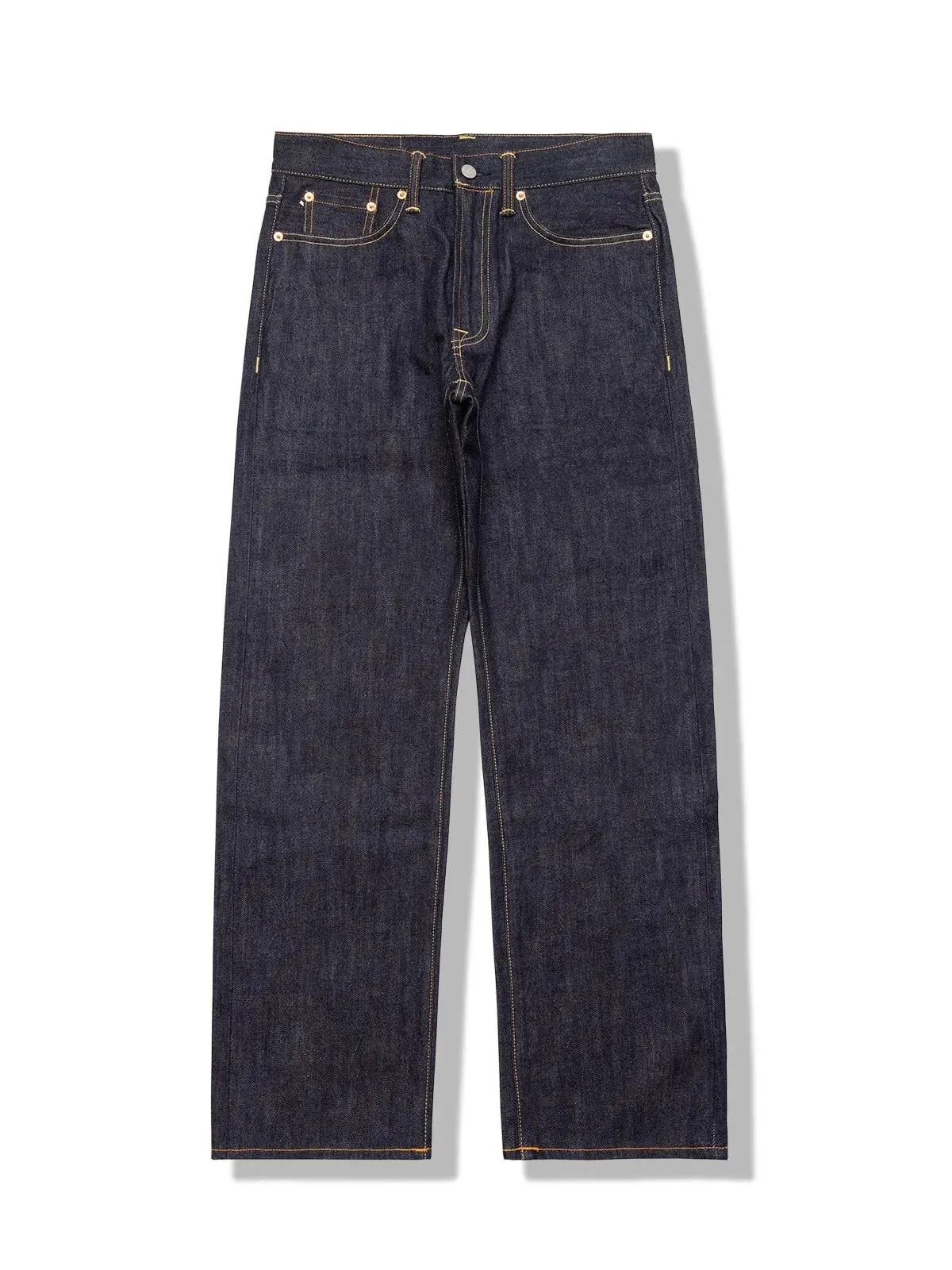 Red Tornado 12.5oz Vintage Selvedge Jeans Rinsed Relaxed Straight Leg One-wash Raw Denim Trousers for Men