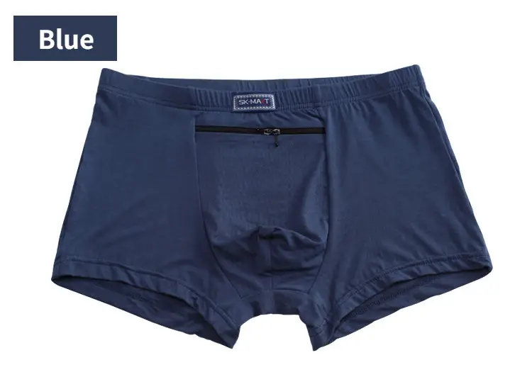Mga Lalaking Boxer Sexy na Nakatagong Pocket Secret Briefs Panlabas na Sex Front Stash Pocket Soft Panatilihin ang Pickpocket Proof Underwear Safe Protector — image 3