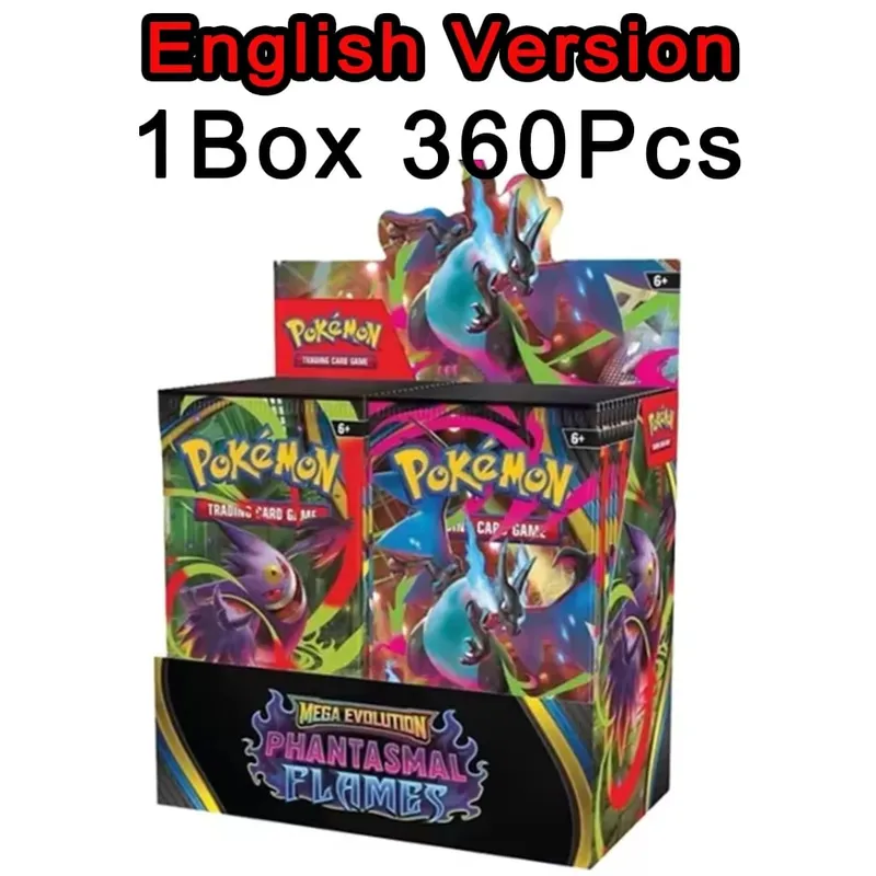 ** 360Pcs EnglishPokémonCards SunMoon Destined PSrismatic Evolutions Scarlet Violet 151 PALDEAN Booster Battle Transaction Card