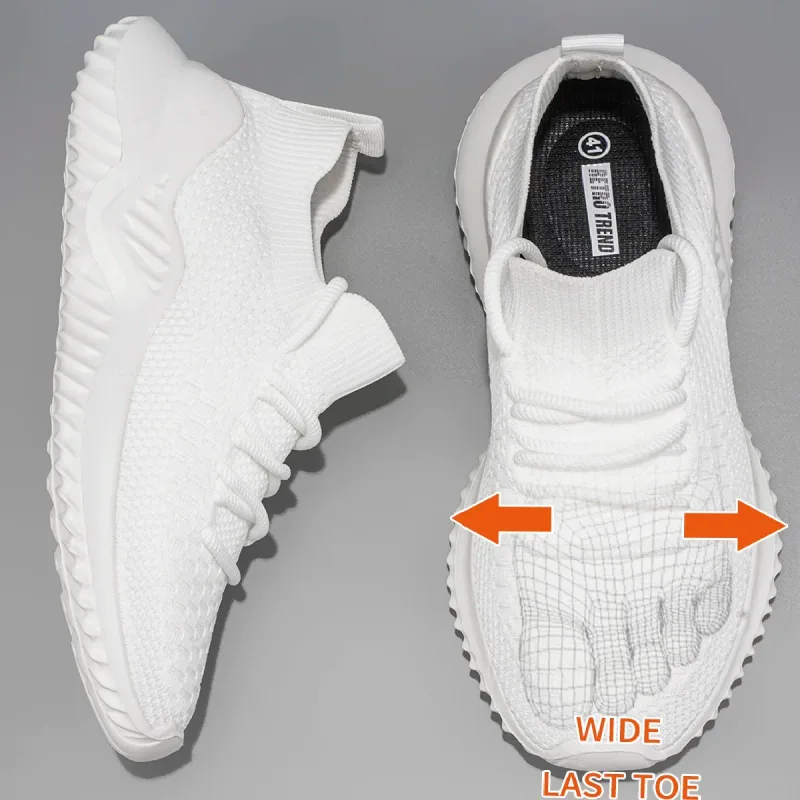 Men's Large Size Wide Last Sports Shoes Outdoor Hiking Running Comfortable Casual Versatile Fashionable Shoes for Couples