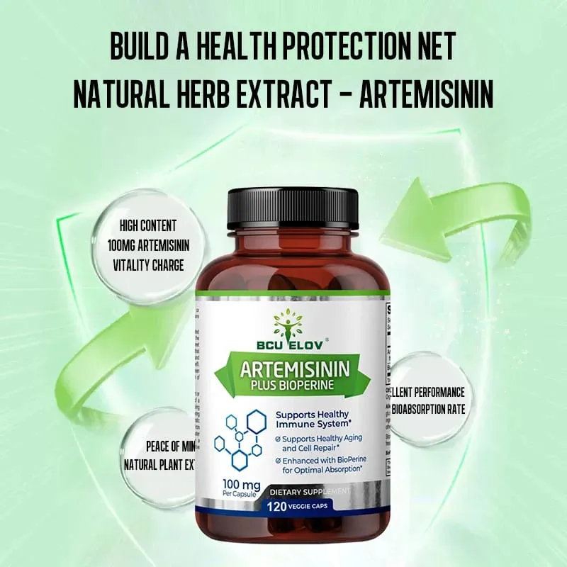 High Absorption Artemisinin 100 Mg Maximizes Nutrient Absorption Supports Cellular Repair and Immune Enhancement 120 Capsules