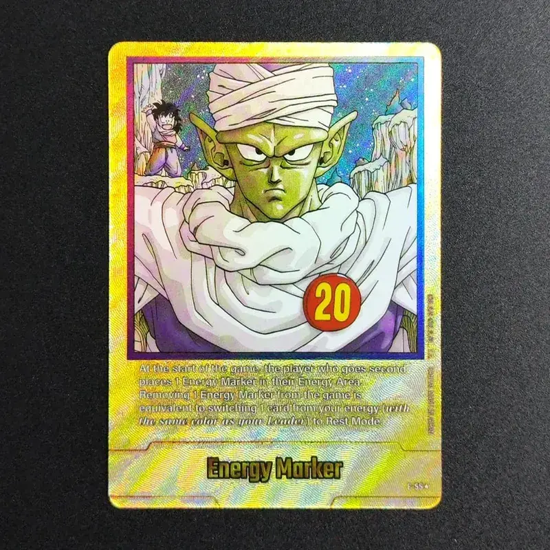 Self Made English Dragon Ball Super Fusion World Energy Markers Gold DBSFW_EM Son Goku Game Collection Flash Card Toy