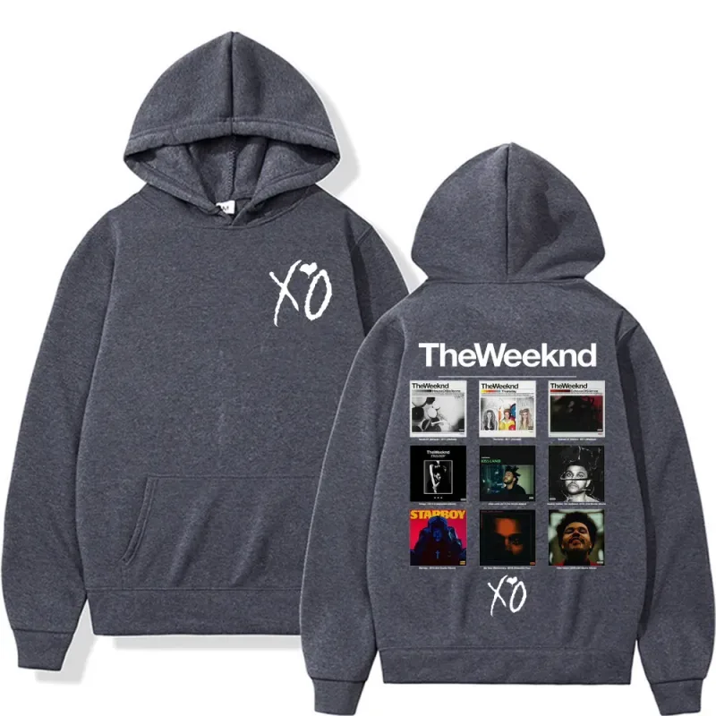 Rapper The Weeknd Album Cover Graphic Hoodies Men Women Fashion Hip Hop Pop Music Sweatshirt Bodywarmer Comfort Hoodie Pullovers