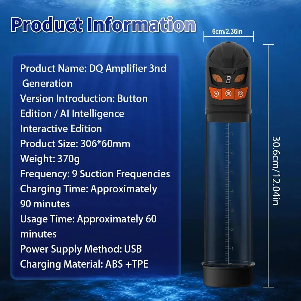 Automatic Penis Water Pump Electric Penis Pump Masturbator Penis Extender Dick Enlarger for Penis Trainer Sex Toys for Men