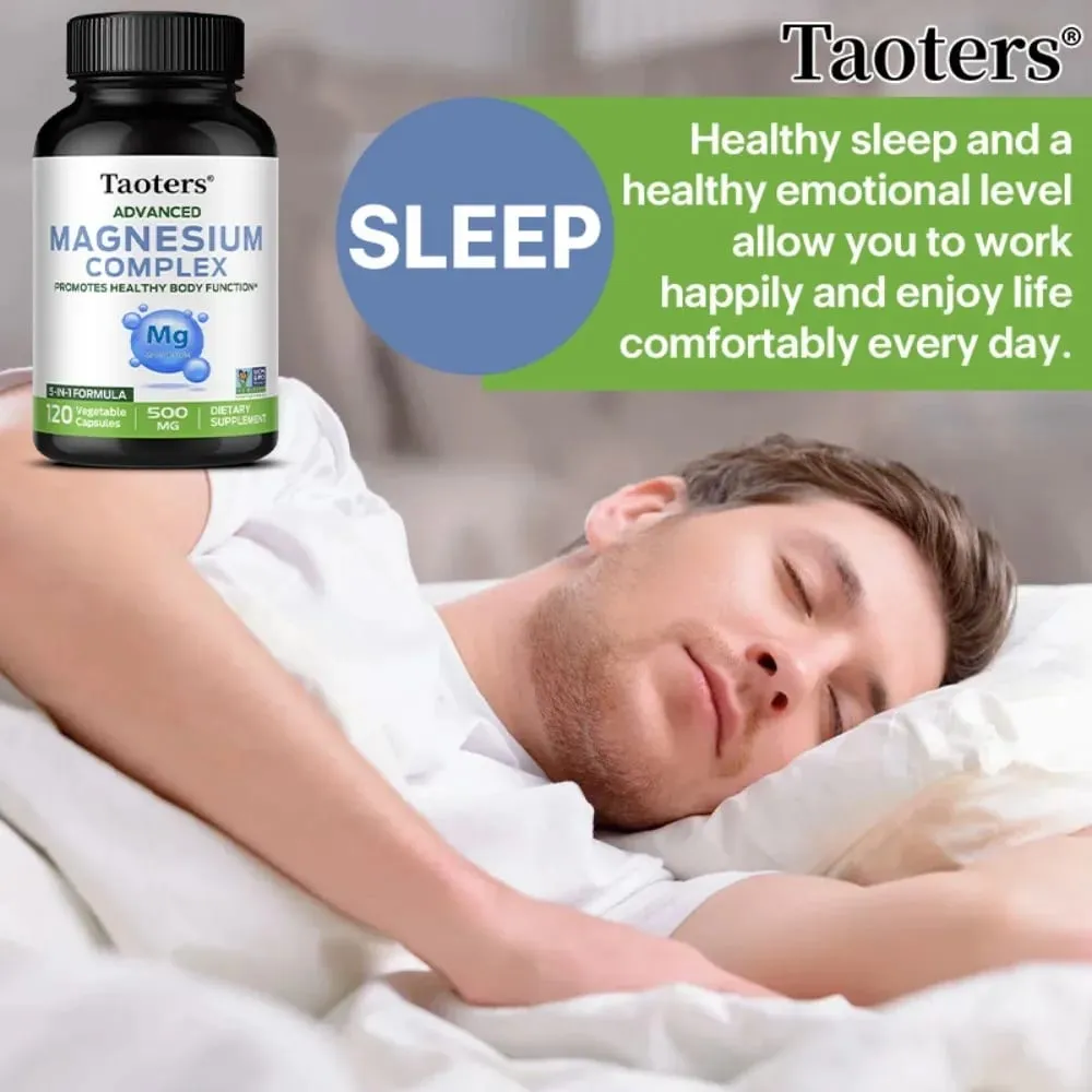 Magnesium Complex - Bone Muscle & Heart Health Supplement Sleep Support Muscle Relaxation Stress & Anxiety Relief
