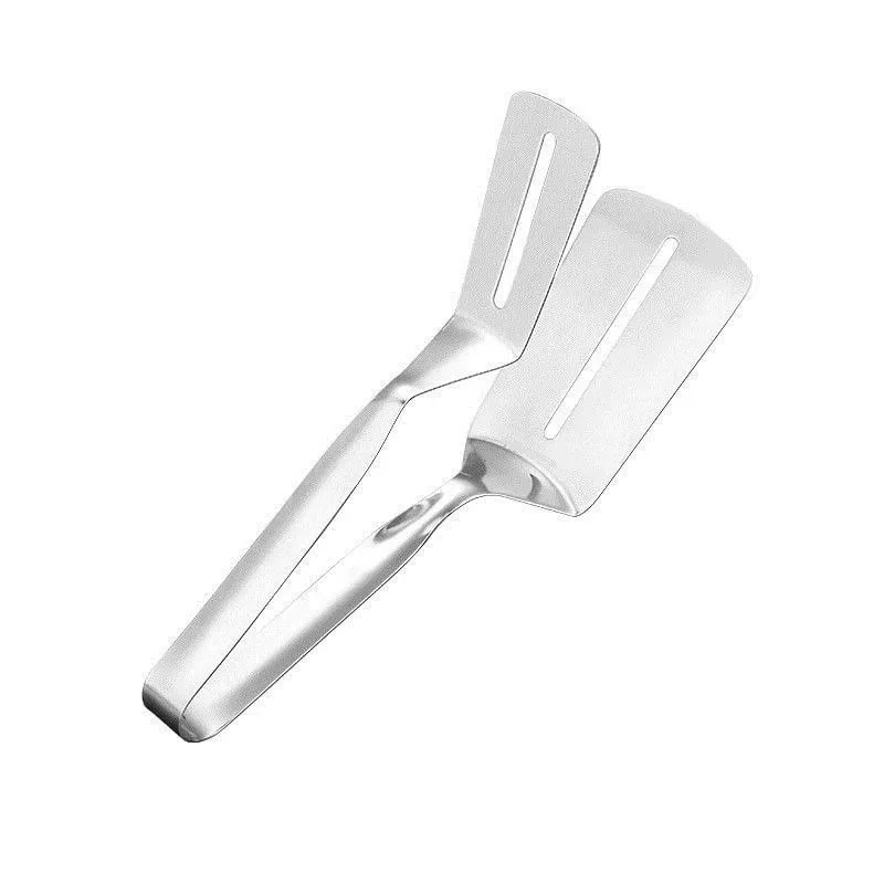 1Pc Stainless Steel Steak Clips Multifunctional Spatula Double-Sided Cooking Tongs For Fish Meat Pizza Kitchen Baking Tools