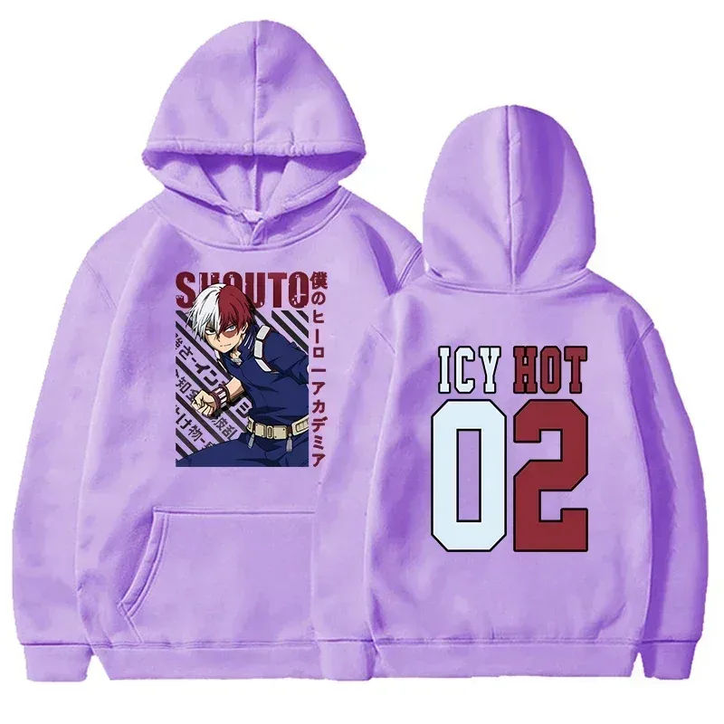 New Todoroki Shoto Print Anime Hoodie Fashion Women Men Casual Tops Autumn And Winter Sweatshirts Long Sleeve Harajuku Pullover — image 6