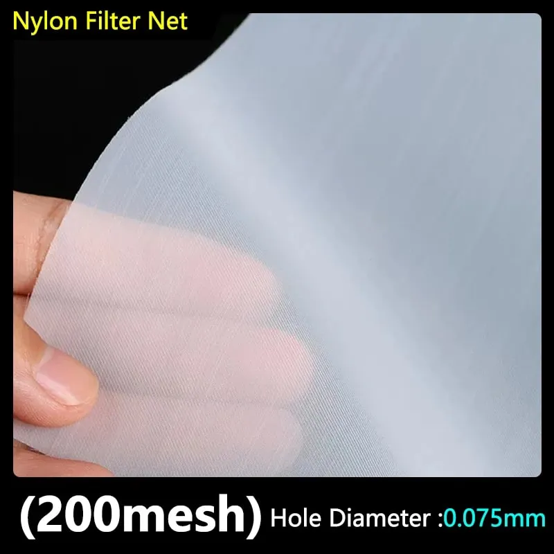 Food Grade Nylon Filter Mesh 80-500 Mesh Reusable Filter Fabric for Wine Drinking Water Kitchen Oil Paint & Ink Purification