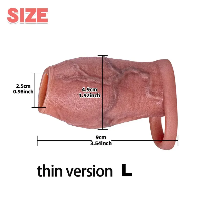 Man Dick Enlargement Semen Lock Ring For Men Delayed Ejaculation Soft Silicone Penis Sleeve Hollow Cock Ring Adult 18+ Sex Toy
