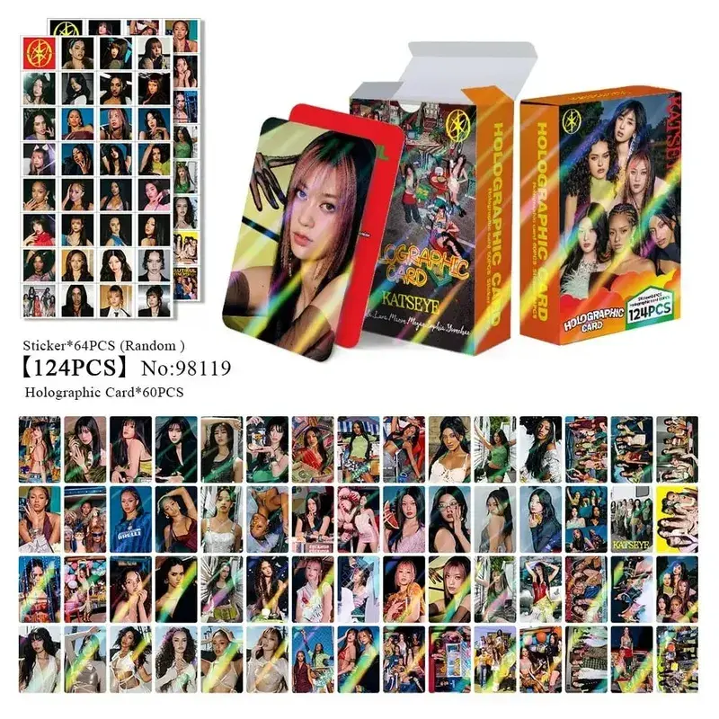 124PCS Korean Hot Idol MANON SOPHIA DANIELA LARA MEGAN YOONCHAE Self Made HD Lomo Cards Fans Collect Small Crds Fans Gifts