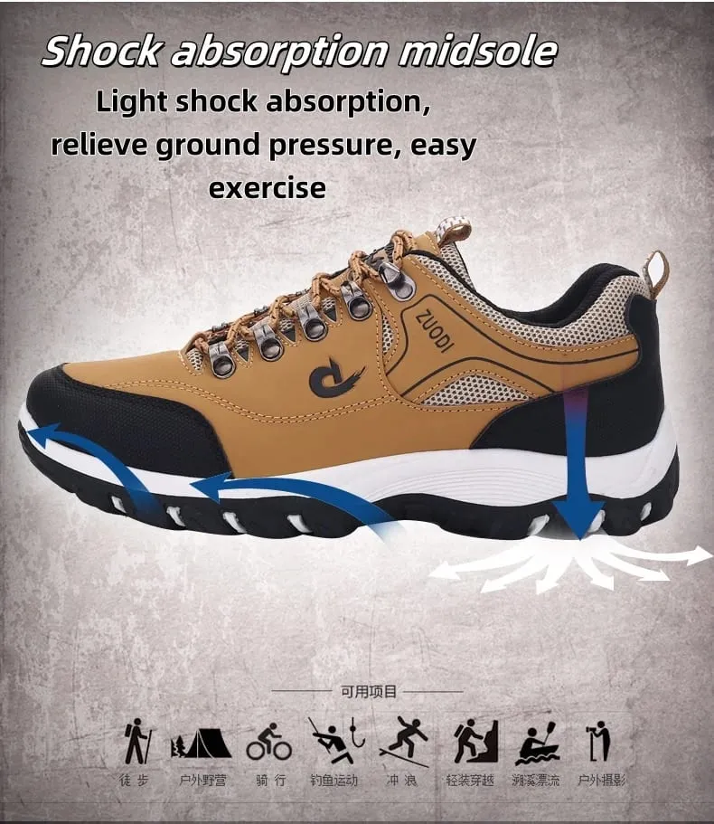 High-Quality Sports Shoes Men's Casual Shoes Waterproof And Lightweight Suitable For Outdoor Hiking Mountaineering City Work