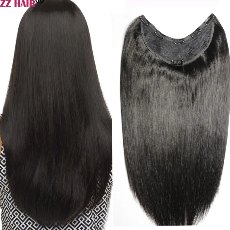 100% Brazilian Human Remy Hair Extension 120g-200g 16"-26" U Piece WIg Clip-in Natural Straight