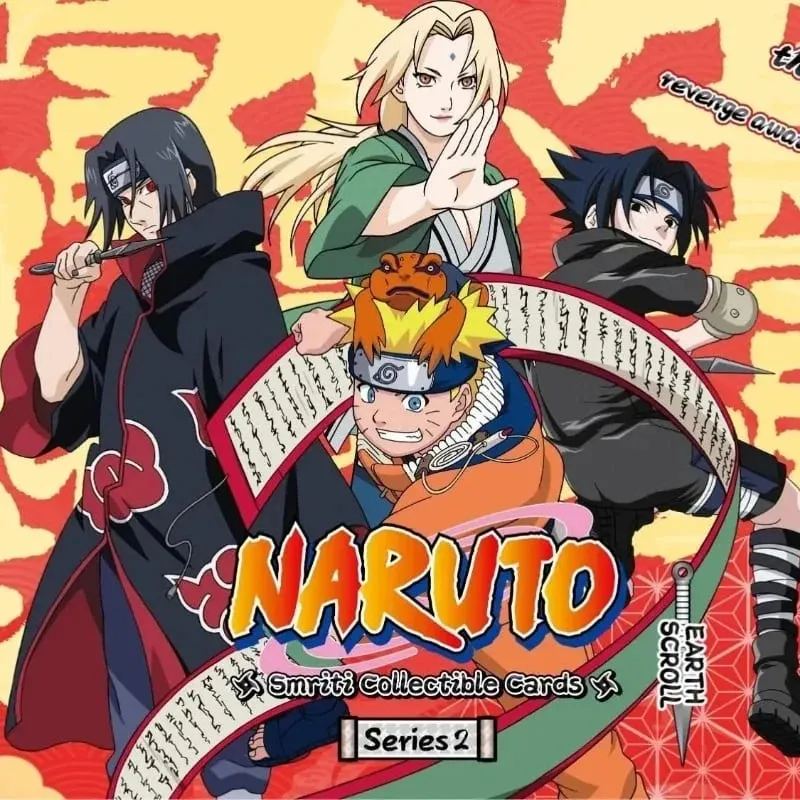 Genuine Naruto English Version Sreies2 T2W9 T4W6 Booster Box Anime TCG Rare CR Ninja World Collection Cards Kids Toy Gift
